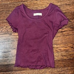 ABERCROMBIE&FITCH cute maroon shirt